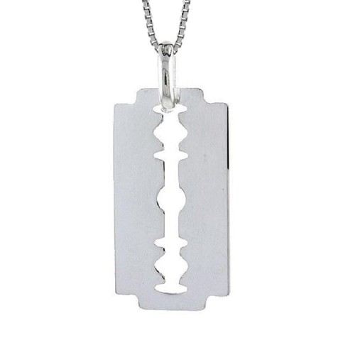 Sterlingsilber rasierklinge - sterlingsilber,