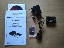 EXSYS EX-6030 1Port RS232 Ethernet Data Gateway Metallgehäuse serial LAN Adapter