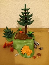 Playmobil Waldtiere, Fuchs- und Dachsbau 4204 vollständig 