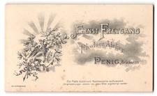 Fotografie Ernst Freygang, Penig, Brückenstraße, rückseitige Ansicht, Vordersei 