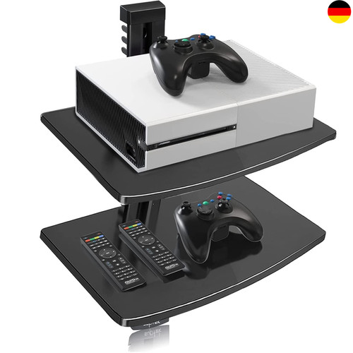 Wandregal glas multimedia - tv, glas,