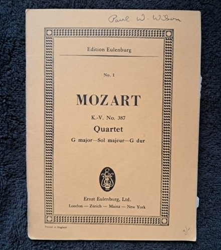 Mozart string quartet - string, in