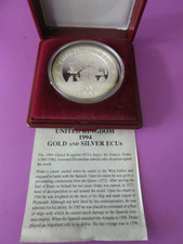 Großbritannien, 25 ECU, 1994, Sir Francis Drake, Silber, PP