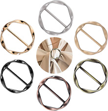 Gürtelschnalle Damen Metall T-Shirt Clip Schal Ring Saum Knoten Hemd Krawattenkl