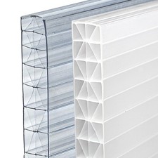 Doppelstegplatten Stegplatten 16mm Klar o. Opal Polycarbonat X-Struktur Longlife