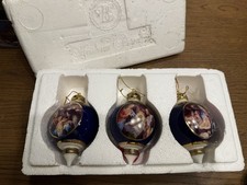 Heirloom Porcelain Weihnachstkugeln Kugeln Sammler 1999 Bradford Editions 68004