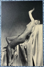 Vintage Postkarte Nackte Dame