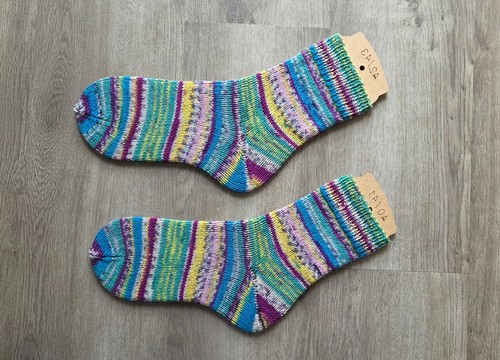 Handgestrickte socken - handgestrickte, /