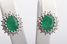 3,82ct Smaragd Ohrringe