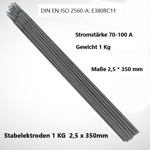Stabelektroden 5 mm - kg, 2,5
