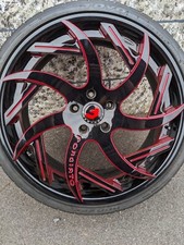 4 Original Forgiato Felgen mit TOYO Proxes TR Reifen, passend für Corvette C7