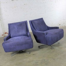 Pair of Aubergine Scoop Swivel