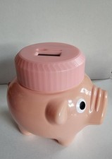 Spardose in Form eines rosa