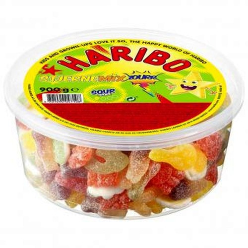 Haribo stjerne mix sour 900g - haribo,