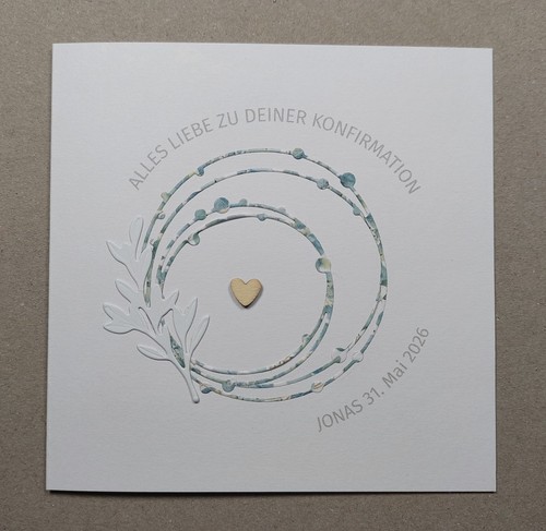Karte zur konfirmation - karte,