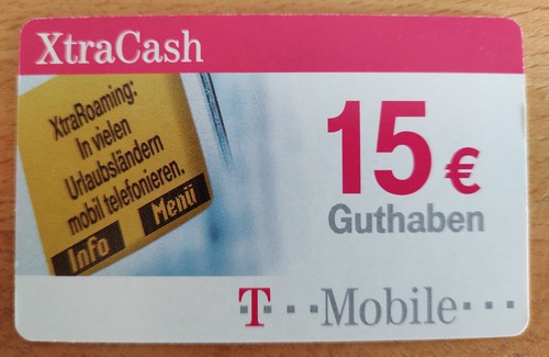Telefonkarte xtracash - 15, €
