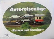 Werbe-Aufkleber DB Autoreisezug Deutsche Bundesbahn Oldtimer 80er