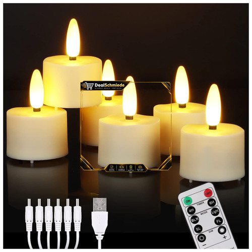 Led teelichter 6er - led,