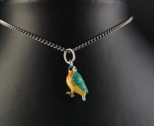 Charms Anhänger Sterlingsilber bunter Vogel Emaille - Wildvogel & Vogelgesang