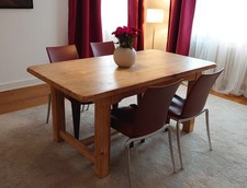 Wunderschöner, massiver Pinienholz-Esstisch, gebürstet und gekälkt, Landhausstil