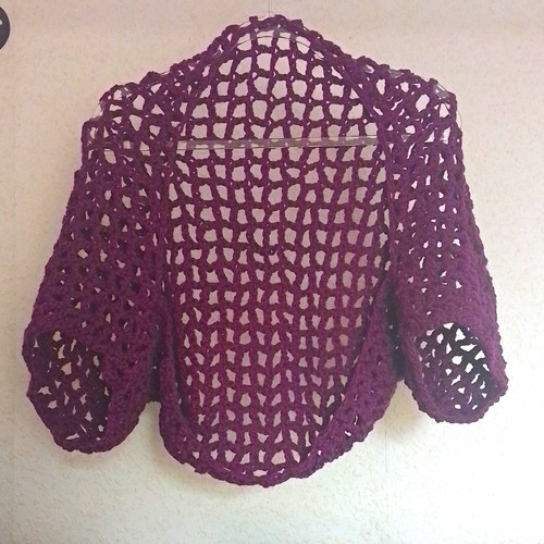 Damen häkel bolero lochmuster - damen,