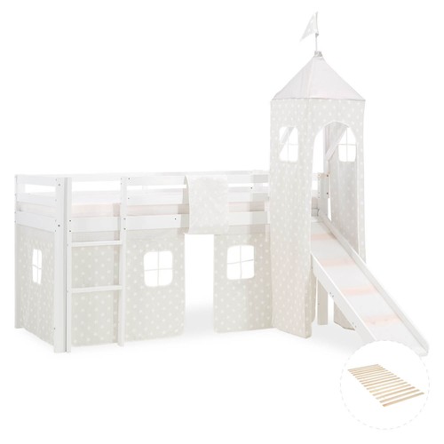 Hochbett 90x200 kinderbett mit - kinderbett,