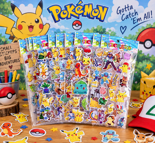 T30 pokemon aufkleber - pokemon, 3d