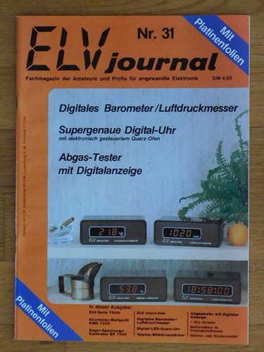 Elektronik zeitschrift elv - elektronik-zeitschrift, –