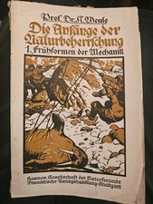 * Kosmos Heft 80 von 1921, Die Anfänge der Naturbeherrschung, Weule