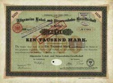 Allgemeine Lokal Strassenbahn