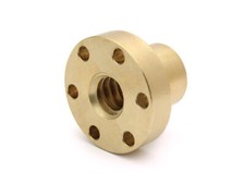 Trapezgewindemutter Flansch EBFM 14X3 links Rotguss