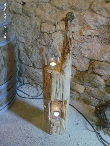 Windlicht unikat aus altem - windlicht,