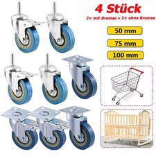 4 Stück 360° Lenkrollen mit