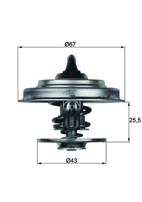 Mahle tx1883 thermostat - mahle,