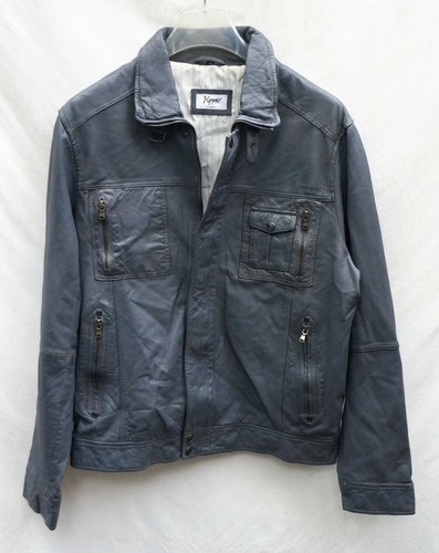 Lederjacke grau yuppie - lederjacke,
