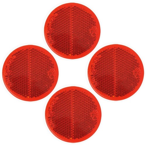 Reflektor rot rund - 4, x