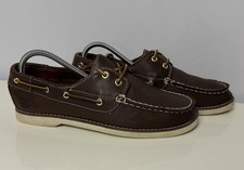 Timberland Classic Boat 2 Eye 36 UK 3.5 Boots Schuhe Segel Mokassins Leder 7930