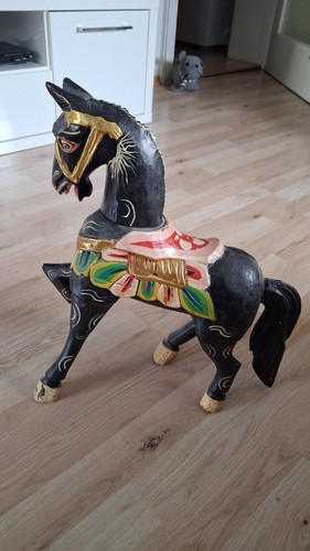 Deko figuren holz pferd - figuren,