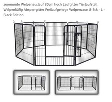 Gitter, Absperrgitter, Zaun, Hunde- Freilaufgehege - 8-eckig