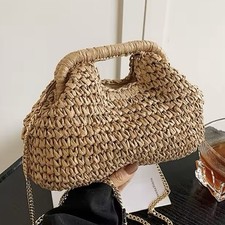 Stroh Clutch Sommer Strand