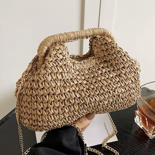 Stroh clutch sommer strand - stroh,