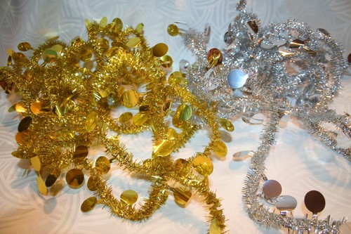 Lametta girlande tannenbaum - girlande,