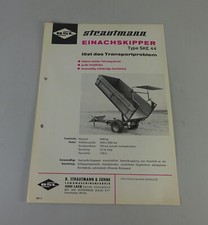 Prospektblatt / Broschüre BSL Strautmann Einachskipper Typ SKE 44