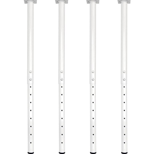 Tischbeine metall weiß pack - weiß, 4