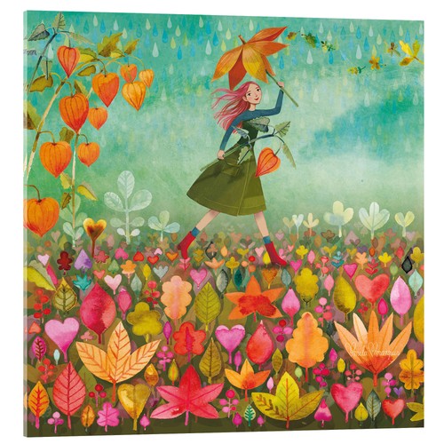 Acrylglasbild herbstliebe - acrylglasbild,