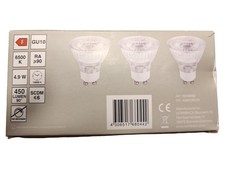 Hornbach LED Leuchtmittel GU10 4.9W 450lm Kaltweiß 3er Set nicht dimmbar