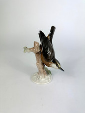 Porzellan Figur Kleiber Vogel Rosenthal Fritz Heidenreich Alt Bemalt Spechtmeise