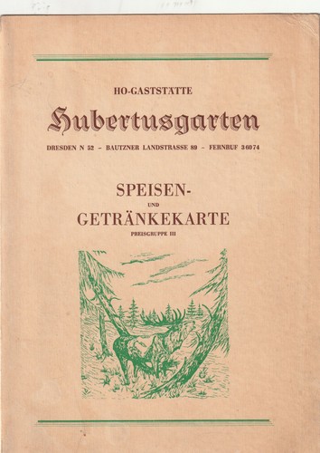 Ddr speisekarte dresden - ddr,