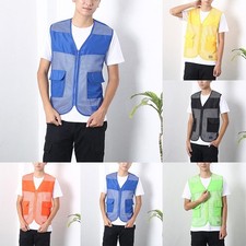 Weste Atmungsaktiv Jacke Multi-Pocket Outdoor Schnell Trocken T-Shirts Tops