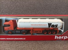 Herpa H0 1:87 in OVP; 145077 Scania 124HL Kippsilo-Sattelzug "Vos" (NL)